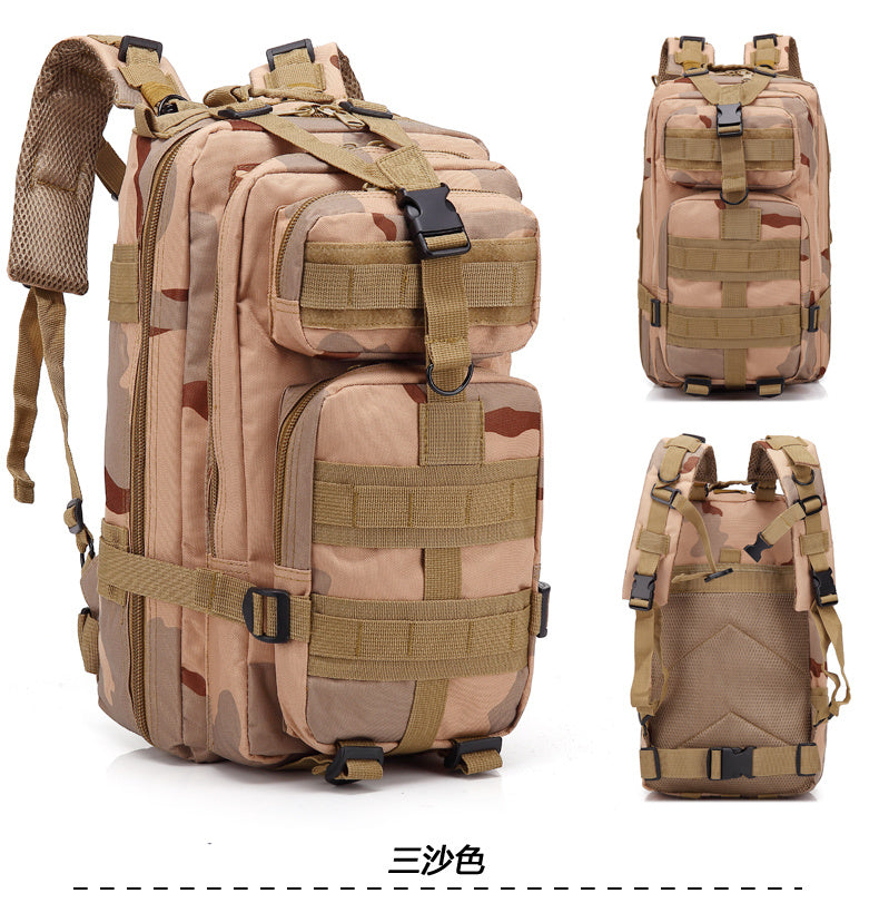 Flag Village Camouflage Backpack Outdoor Sports Upgraded 3P Bag Camouflage Backpack Tactical Backpack Outdoor Camping Travel