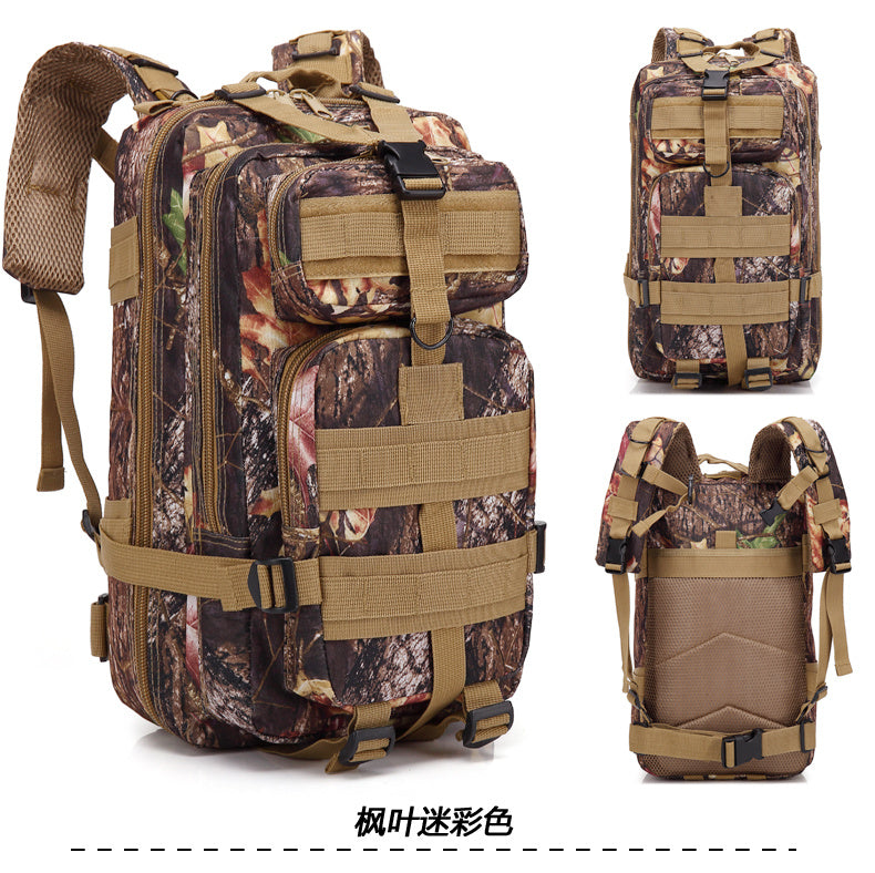 Flag Village Camouflage Backpack Outdoor Sports Upgraded 3P Bag Camouflage Backpack Tactical Backpack Outdoor Camping Travel