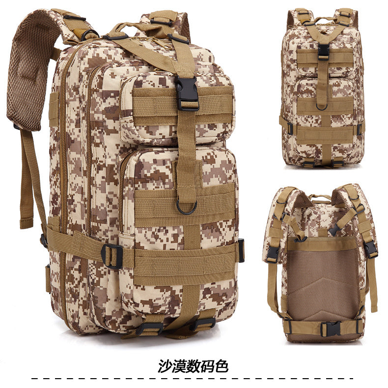 Flag Village Camouflage Backpack Outdoor Sports Upgraded 3P Bag Camouflage Backpack Tactical Backpack Outdoor Camping Travel
