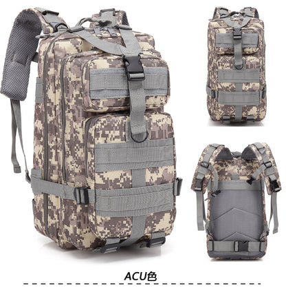 Flag Village Camouflage Backpack Outdoor Sports Upgraded 3P Bag Camouflage Backpack Tactical Backpack Outdoor Camping Travel