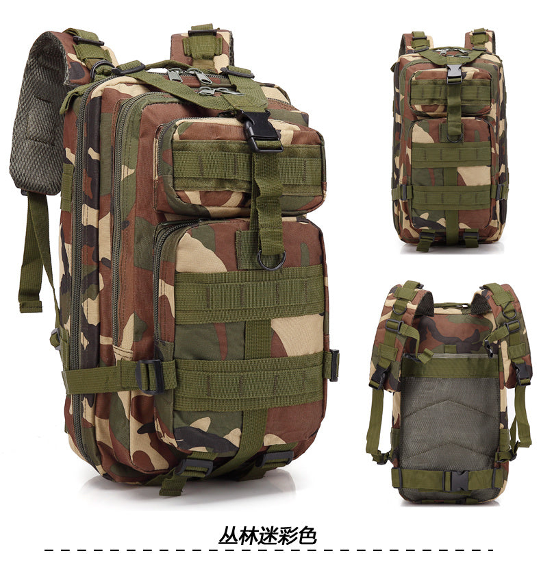 Flag Village Camouflage Backpack Outdoor Sports Upgraded 3P Bag Camouflage Backpack Tactical Backpack Outdoor Camping Travel