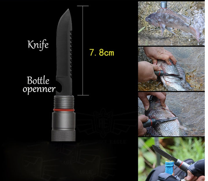 Flag Village Outdoor Defense Tactical Stick Alpenstock Hiking Camping Equipment Multifunctional Walking Stick