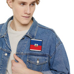Flag Village Haiti Flag Embroidery Iron-On Patches