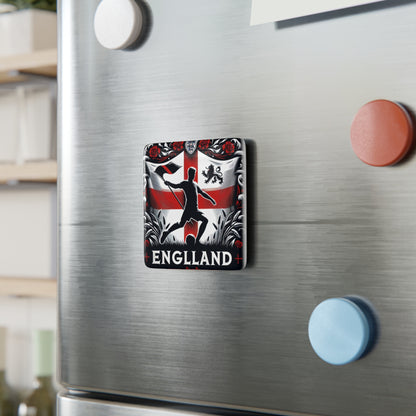 Flag Village ENGLAND Flag Sporting Porcelain Magnet, Square GBR0012