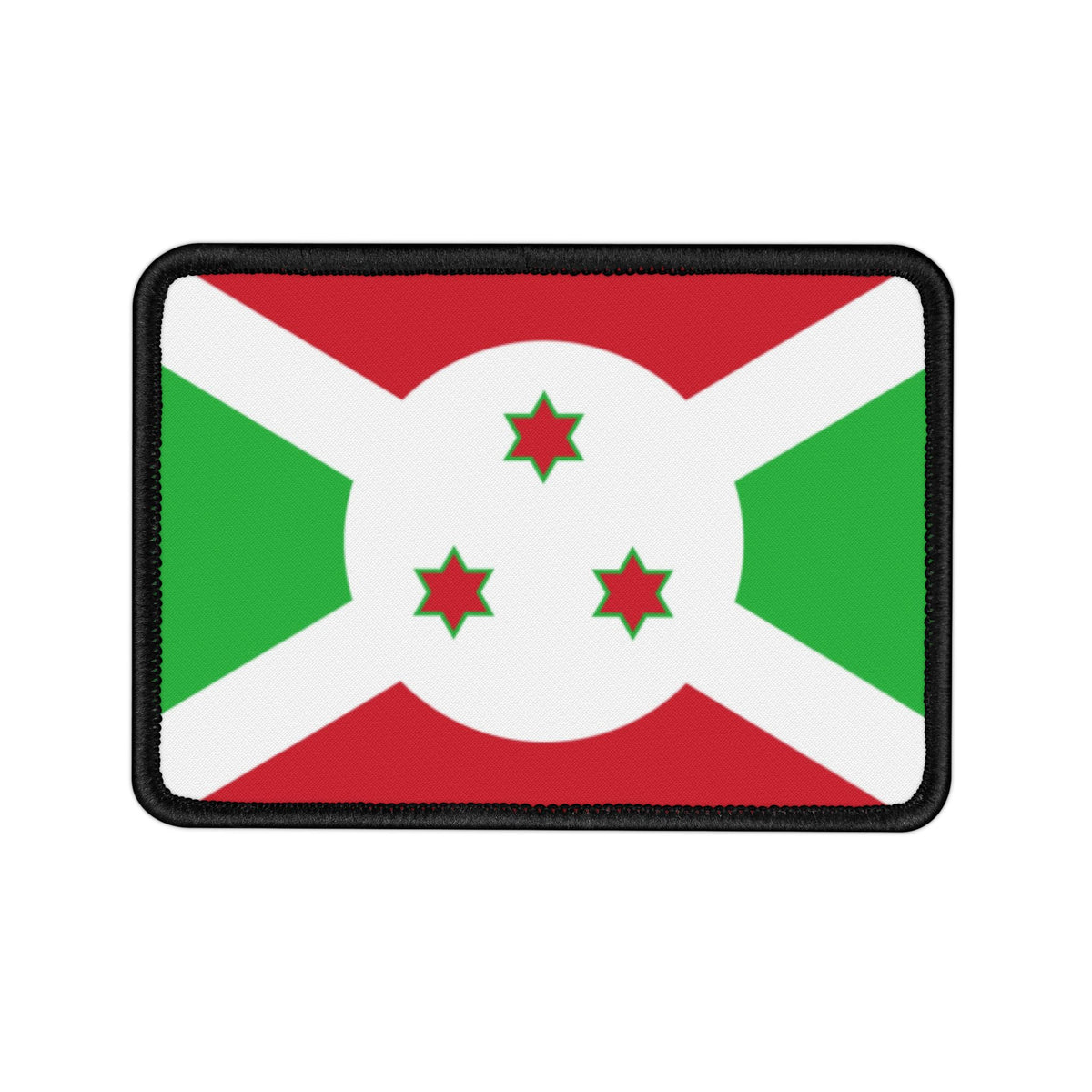 Flag Village Burundi Flag Embroidery Iron-On Patches
