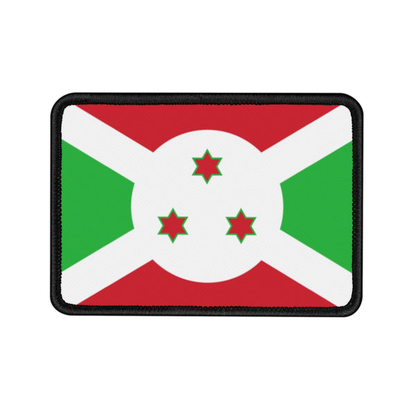 Flag Village Burundi State Flag Embroidered Iron-On Patch