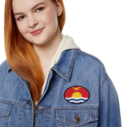 Flag Village Kiribati Flag Embroidery Iron-On Patches
