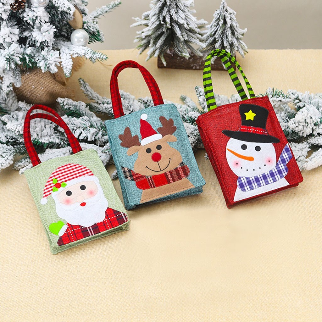 Flag Village Christmas felt cloth gift box non-woven bag