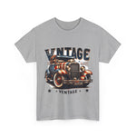 Flag Village USA Vintage Car Flag T-SHIRT Heavy Cotton Tee USA0010
