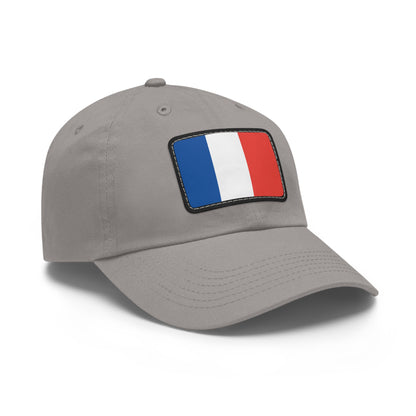 Flag Village France Flag Hat Cap with Leather Patch