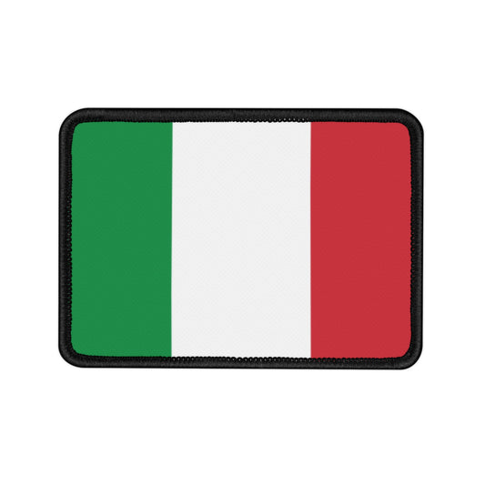 Flag Village Italy Flag Embroidery Iron-On Patches