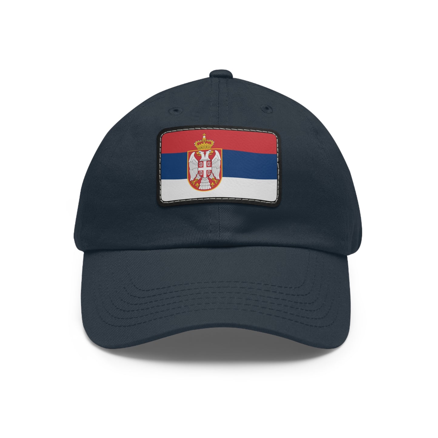 Flag Village Serbia Flag Hat Cap with Leather Patch