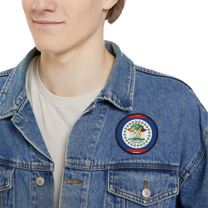 Flag Village Belize Flag Embroidery Iron-On Patches