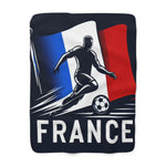 Flag Village France Sporting Flag Sherpa Fleece Blanket FRA0005