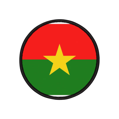 Flag Village Burkina Faso Flag Embroidery Iron-On Patches
