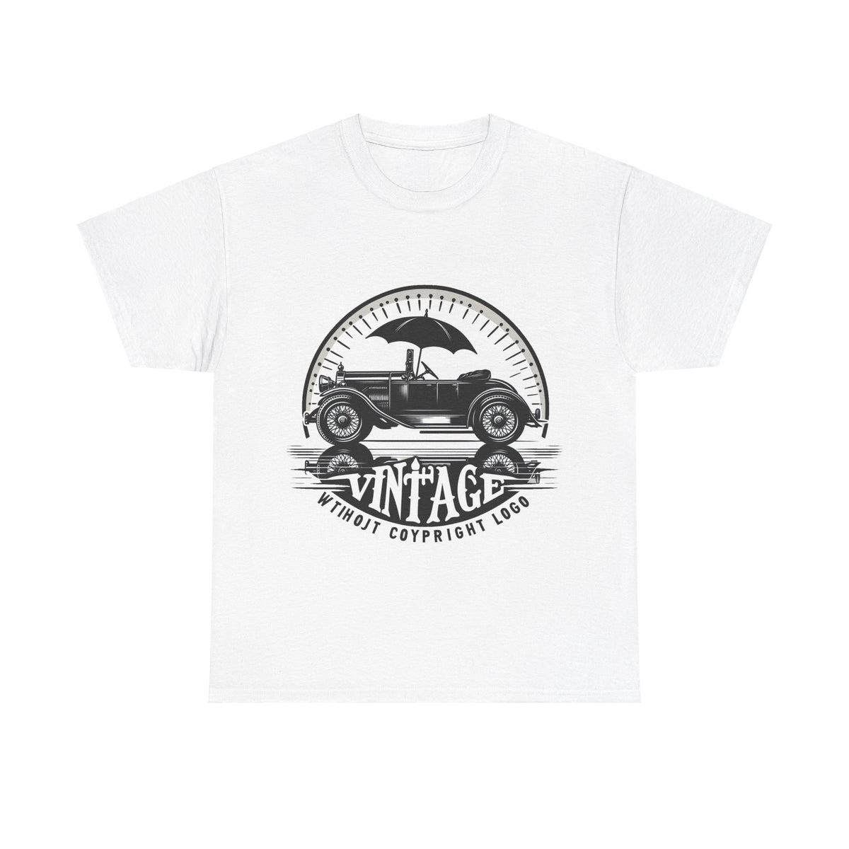 Flag Village USA Vintage Car Flag T-SHIRT Heavy Cotton Tee USA0006