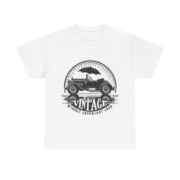 Flag Village USA Vintage Car Flag T-SHIRT Heavy Cotton Tee USA0006