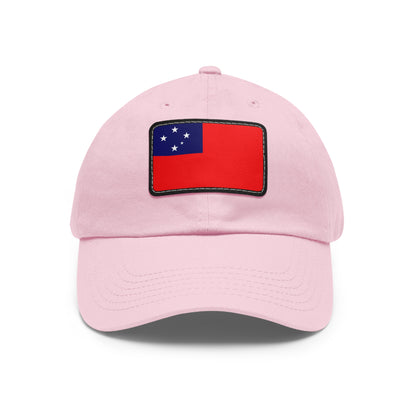 Flag Village Samoa Flag Hat Cap with Leather Patch