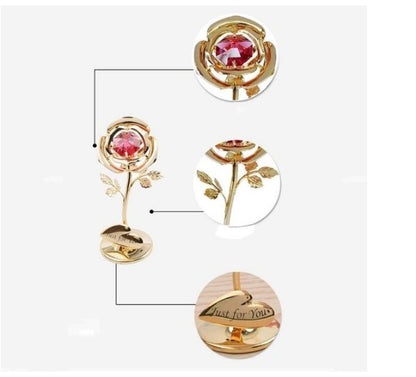 Flag Village Roses With Diamonds Qixi Valentine's Day Gifts For Wives And Lovers Home Crafts Decorations