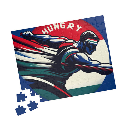 Flag Village Hungary Sporting Flag Puzzle (110, 252, 520, 1014-piece) HUN0002