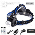 Flag Village USB Charging Built-in Smart Sensor Head-mounted Outdoor Fishing Headlight