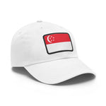 Flag Village Singapore Flag Hat Cap with Leather Patch