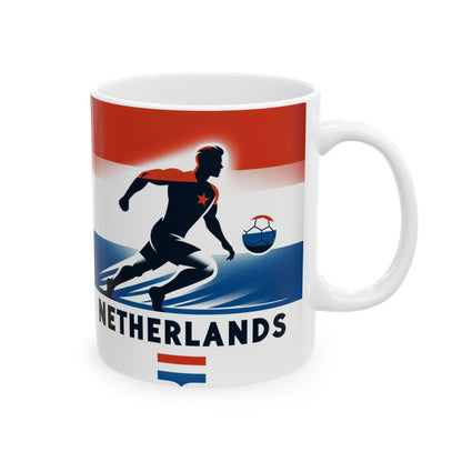 Flag Village Netherlands Sporting Flag Ceramic Coffee Mug 11oz NLD0007