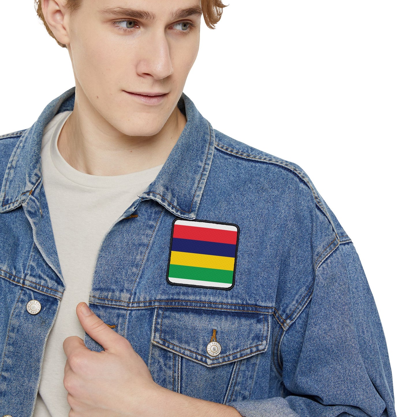Flag Village Mauritius Flag Embroidery Iron-On Patches
