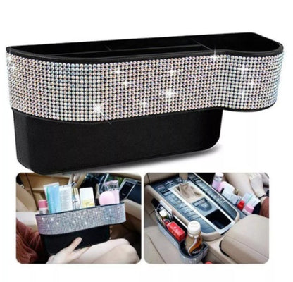 Flag Village Auto Tools Car Accessories Diamond-studded Seat Storage Box