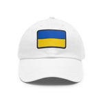 Flag Village Ukraine Flag Hat Cap with Leather Patch