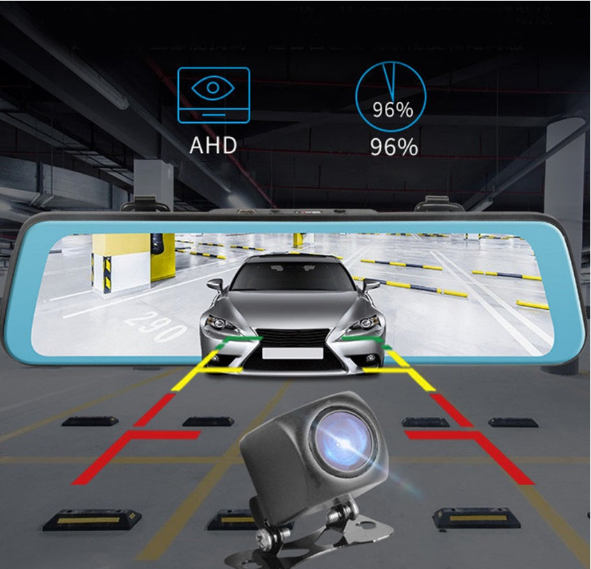 Flag Village Auto Tools Dual Cameras Driving Recorder with Full Display Screen