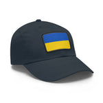 Flag Village Ukraine Flag Hat Cap with Leather Patch