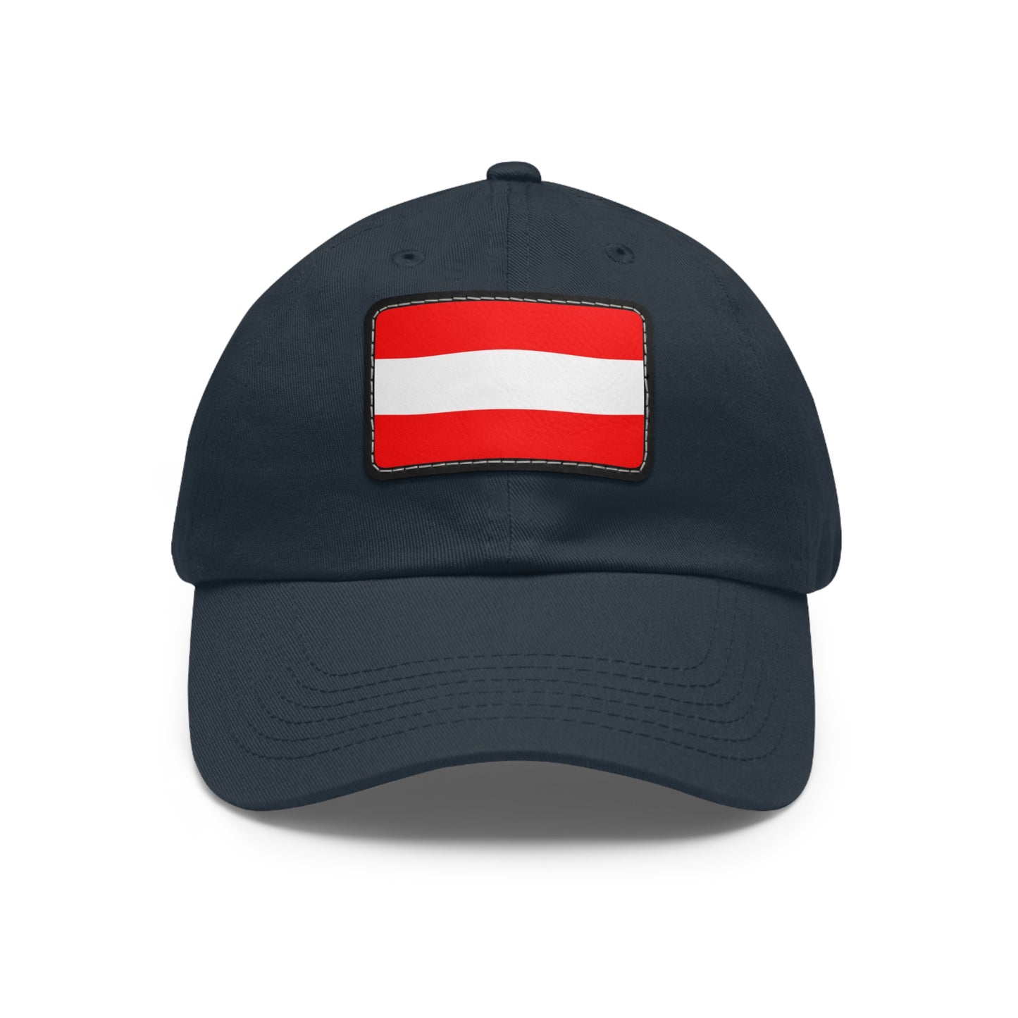 Flag Village Austria Flag Hat Cap with Leather Patch