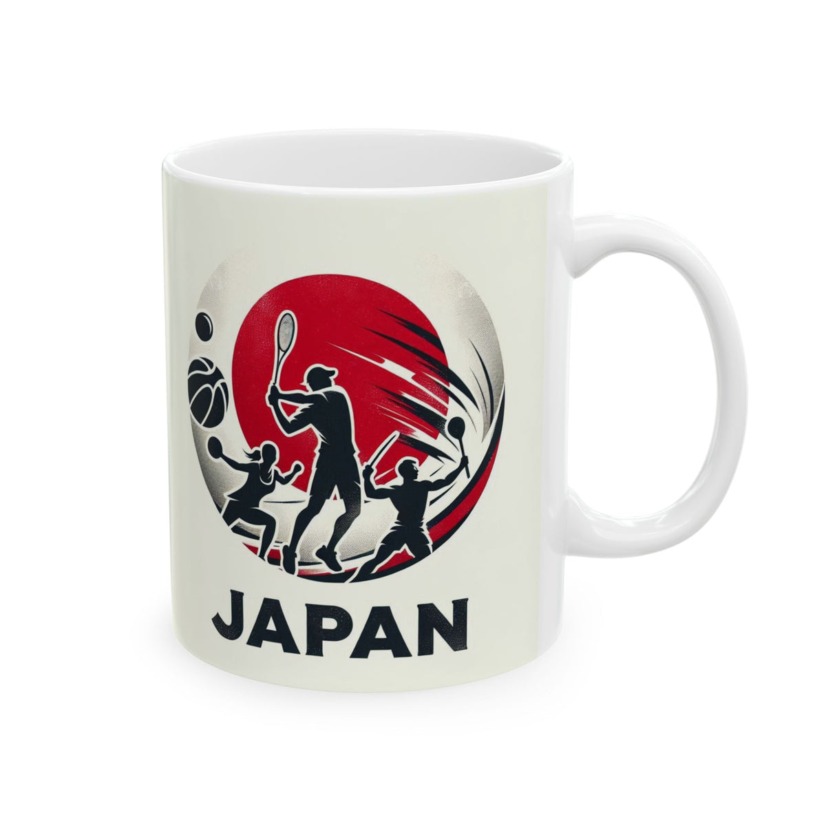 Flag Village Japan Sporting Flag Ceramic Coffee Mug 11oz JPN0007