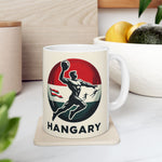 Flag Village Hungary Sporting Flag Ceramic Coffee Mug 11oz FV-MG0003