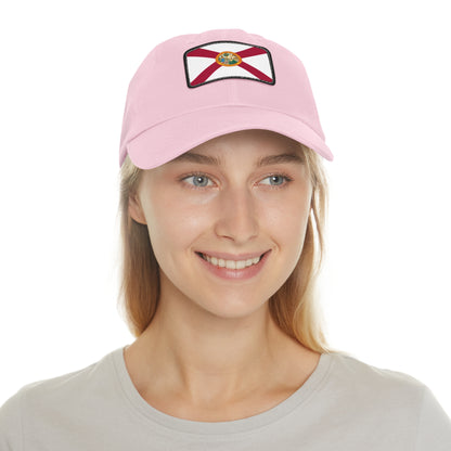 Flag Village USA Florida State Flag Hat Cap with Leather Patch