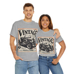 Flag Village USA Vintage Car Flag T-SHIRT Heavy Cotton Tee USA0008