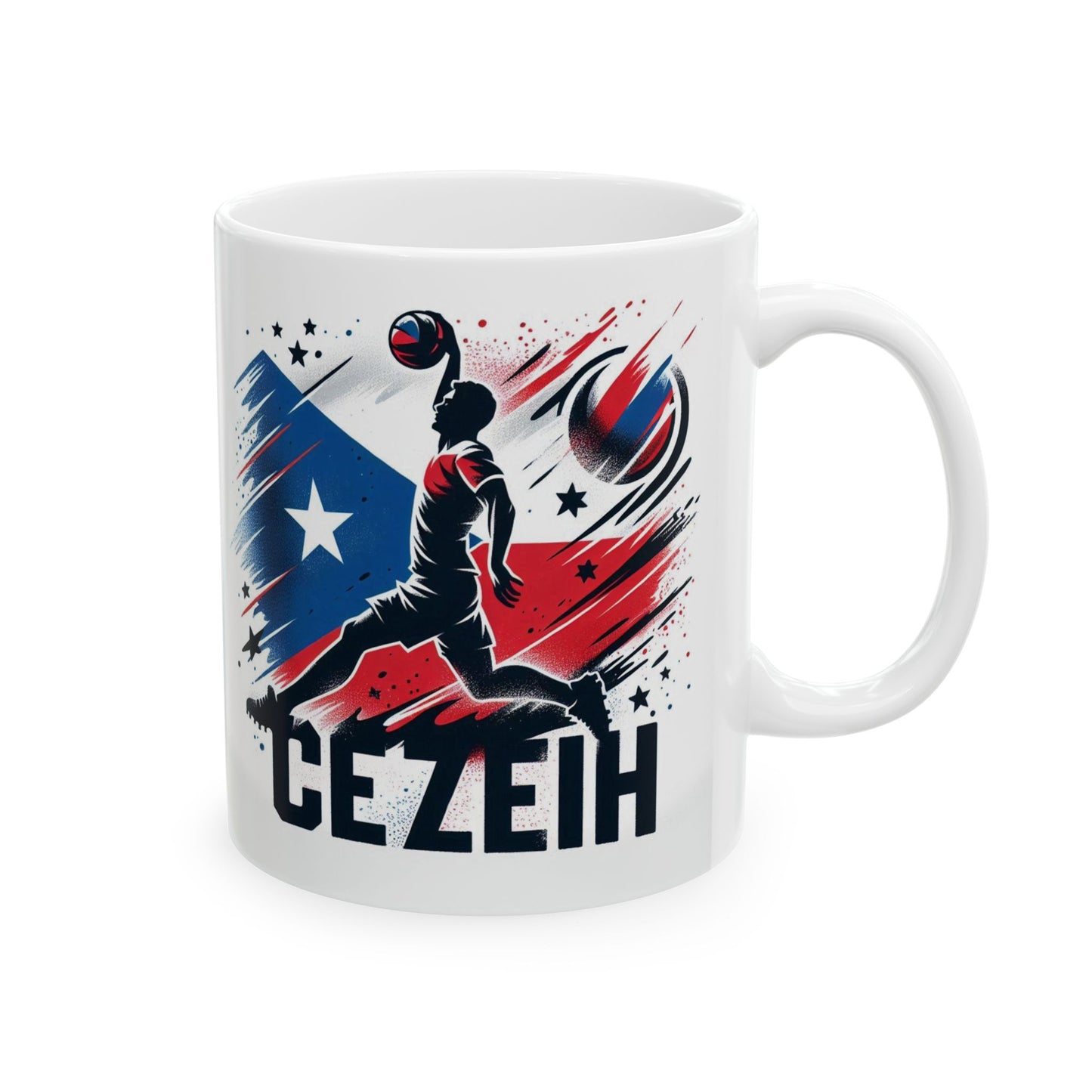 Flag Village Czech Sporting Flag Ceramic Coffee Mug 11oz CZE0005
