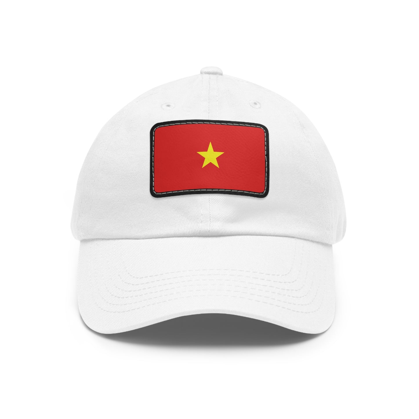 Flag Village Vietnam Flag Hat Cap with Leather Patch