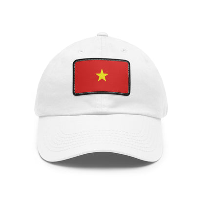 Flag Village Vietnam Flag Hat Cap with Leather Patch