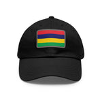 Flag Village Mauritius Flag Hat Cap with Leather Patch