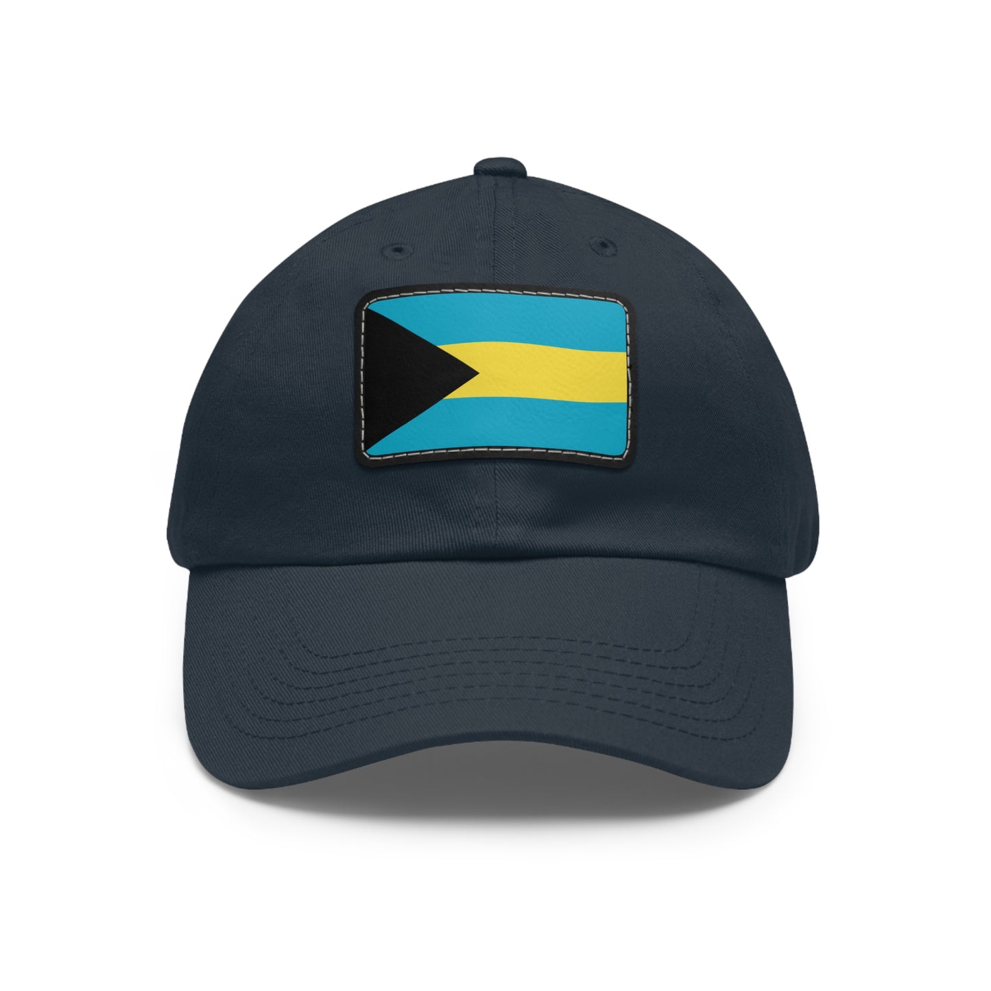 Flag Village Bahamas Flag Hat Cap with Leather Patch