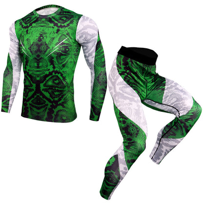 Flag Village Outdoor fitness sports suit men's quick-drying pants
