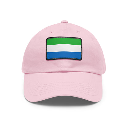 Flag Village Sierra Leone Flag Hat Cap with Leather Patch