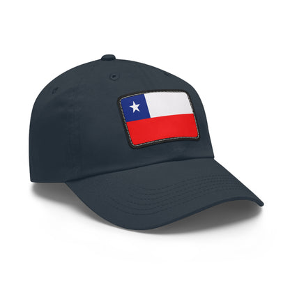 Flag Village Chile Flag Hat Cap with Leather Patch