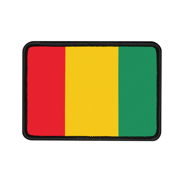 Flag Village Guinea National Flag Embroidered Iron-On Patch
