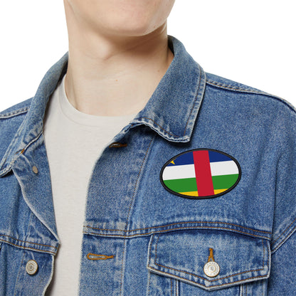 Flag Village Central African Republic Flag Embroidery Iron-On Patches