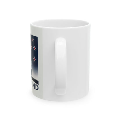 Flag Village New Zealand Sporting Flag Ceramic Coffee Mug 11oz NZL0008