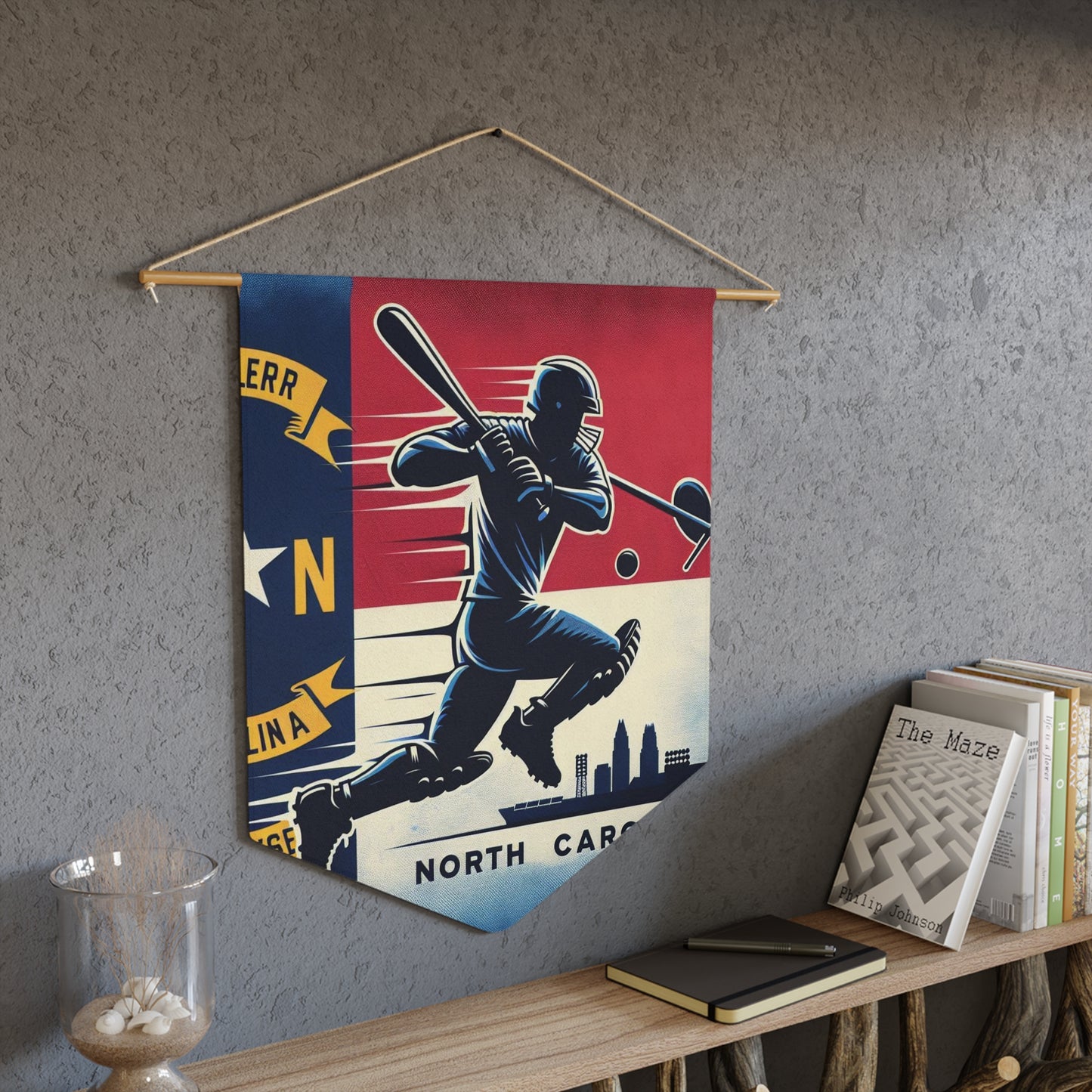 Flag Village North Carolina State Flag Pennant Sporting Home Wall decoration NC0001