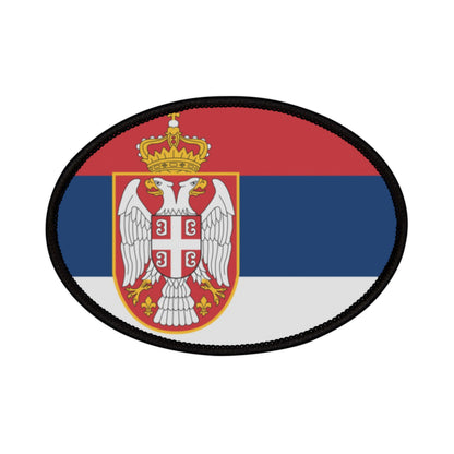 Flag Village Serbia Flag Embroidery Iron-On Patches